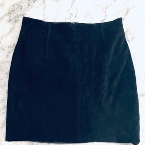 Express campaign international suede skirt